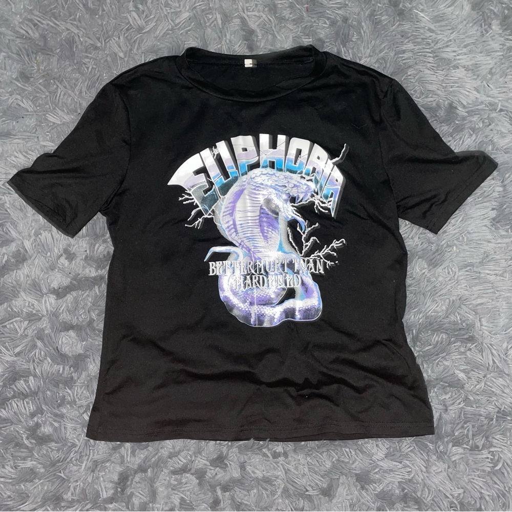 Graphic T Shirt With Snake